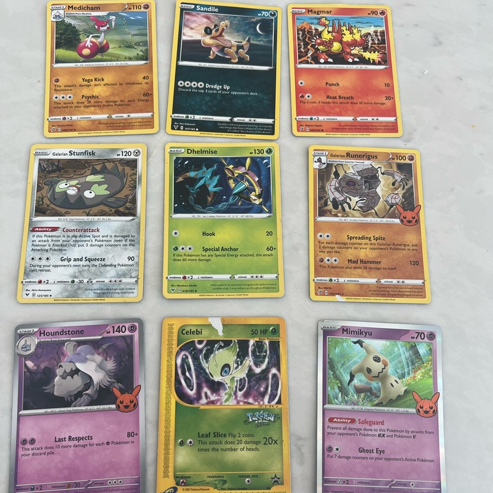 Pokemon Trading Card Collection- 9 card lot